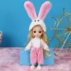 Conjunto de Ropa para Muñeca de 8 Piezas de 17 cm con Ropa Intercambiable, 13 Articulaciones, Juguete Lindo de Princesa, Accesorios para Juguetes de Niña