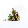 Decoração de Paisagismo de Aquário Transfronteiriça, Pedra Dragão Verde, Caverna Esconderijo para Peixes e Camarões, Fábrica de Ornamentos de Rocha Artificial Estilo Chinês