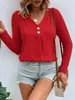 Camiseta de Manga Larga con Botones de Moda 2025 Ropa Europea y Americana Transfronteriza Amazon Nuevo Ebay Exportación Tops
