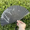 Leque Dobrável Estilo Antigo Transfronteiriço para o Verão, Estilo Chinês, Hanfu, Cheongsam, Leque Pequeno Dobrável de Bambu Portátil para Mulheres