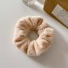 Anel de cabelo de coelho de imitação de pelo de coelho de pelúcia estilo coreano para outono e inverno, rabo de cavalo simples para meninas, corda de cabeça, acessórios de cabelo grossos e elásticos altos