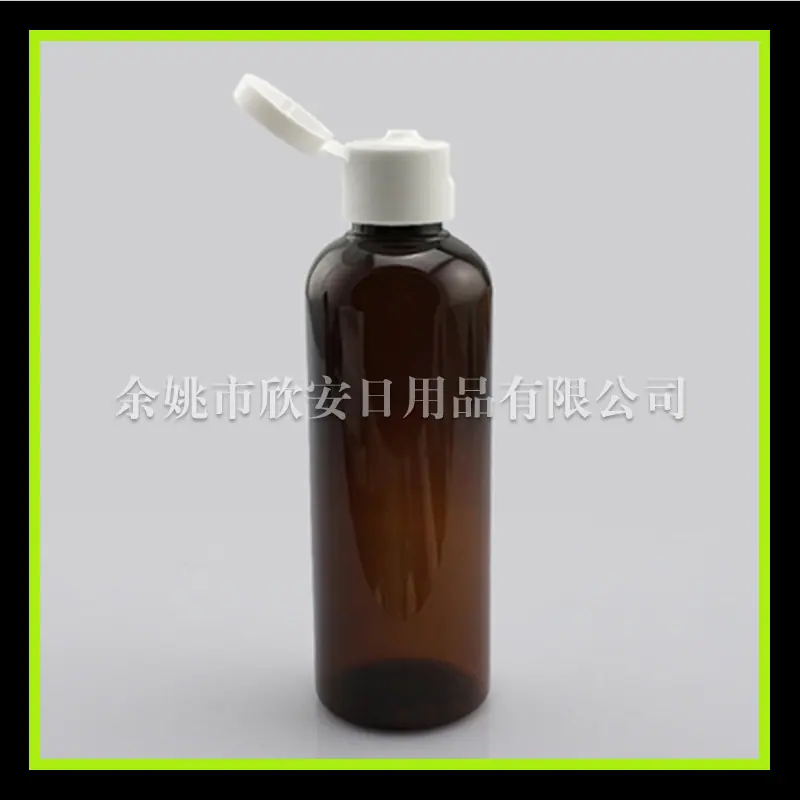 100ml 翻盖 pet 棕色