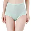 Ropa interior de mujer de cintura alta, algodón puro, cómoda, transpirable, suave con la piel, encaje, alta elasticidad, múltiples colores, en stock, realza los glúteos