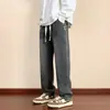 Pantalones vaqueros para hombre, nuevo estilo primavera y otoño, corte recto, ajuste holgado, pantalones casual versátiles, pantalones de verano para estudiantes de secundaria y preparatoria y adolescentes