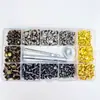 Para juegos transfronterizos de 240/420 remaches de presión decorativos de metal de cuatro colores, juego de herramientas de remachado de doble cara, remaches para gorras DIY
