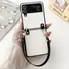 Capa Protetora Criativa de Desenho Animado Adequada para Celular Samsung Zflip4 Corda Longa e Curta Flip5 Fofo Flip7 Casal