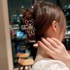 Coreano Internet Celebridade Sentido Avançado Metálico Prata Grande Agarrando Grampo de Cabelo Simples Cabeça Traseira Agarrando Grampo de Cabelo com Multi-Tubarão Cabelo Agarrando