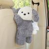 Caja de Pañuelos para Coche Perro Lindo Colgante para Asiento de Coche Bombeo de Pañuelos Muñeco de Peluche Caja de Pañuelos Decorativa para Coche