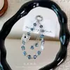 Corrente de Celular Borboleta Cravejada de Diamantes em Liga, Chaveiro de Carro, Pingente de Bolsa de Cristal, Corda de Corrente com Contas para Capa de Celular Venda por Atacado