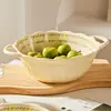 Tigelas e Pratos Coloridos Sob Esmalte Xiaohongshu, Belas Tigelas de Arroz de Cerâmica, Pratos de Alto Valor, Pratos de Servir, Tigelas para Sopa de Macarrão