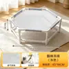 Cama elevada transpirable de verano para interior, para enfriamiento, al por mayor, con juguete de plumas para gatos, apta para gatos y perros