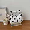 Bolso de mano pequeño súper popular transfronterizo para mujer, nuevo modelo de verano 2026, bolso de hombro de lunares de nicho, bolso cruzado para el trabajo
