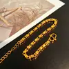 Método Antigo Ouro de Areia Coração de Ouro Duro 3D Pulseira Feminina Mesma Corrente do Livro Vermelho Pequeno Envio Direto da Fábrica Acessórios de Joalheria