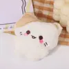 Estilo Coreano Bloque de Color Colgante de Gatito Dibujos Animados Felpa Gatito Llavero Colgante Lindo Gatito Femenino Accesorios Suministros