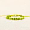 Diseño de Moda Colorido Algodón y Lino Impermeable Pulsera Tejida a Mano Simple Pareja Artístico Estilo Bosque Regalo