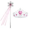 Rosa arlo bela adormecida acessórios coroa de sereia bolsa colar terno rosa acessórios de princesa uma geração de cabelo