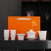 Set de Té de Jade para Oficina en Casa Set Completo Evento de Reunión Anual de Empresa Regalo con Logo Caja de Regalo