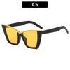 Novos Óculos de Sol de Moda Olho de Gato com Armação Grande Personalizados Tendência Versátil Elegantes Emagrecedores Óculos para Mulheres Óculos Europeus e Americanos Transfronteiriços