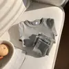 Roupa de Casa Infantil Roupas e Calças de Outono Infantis Meninos e Meninas Roupa de Casa para Bebê Malha Térmica de Algodão Pijamas Roupa de Casa Engrossada