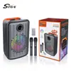 Zqs12156S Subwoofer de 12 pulgadas Altavoz Portátil Bluetooth/TF/Reproducción desde USB Función de Karaoke Luz RGB
