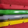 Rejilla negra de techo Rejilla de hierro para vallas publicitarias decoración de techo simple Parte superior de aluminio con veta de madera Cuadros tienda de frutas