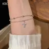 Pulsera de Cruz Francesa Lujo Ligero Versátil Diseño de Nicho Doble Capa Plegable Joyería para Novia