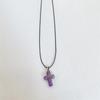 Pendente de estrela de jade natural personalidade de nicho cruz doce legal colar corrente de clavícula de obsidiana amantes