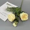 3 rosas artificiais Austin para decoração de cena de casamento, flores artificiais para paisagismo, vitrine de shopping, materiais de decoração para arranjos florais