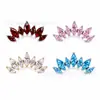 Pendientes de aleación de titanio Fengtai F136, pendientes de marquise curvados, tachuelas para el cartílago de la oreja, joyería para perforación corporal con cuerpo de titanio G23 de rosca interna