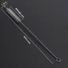Cepillo de succión de tubo de nailon de acero inoxidable 304, cepillo de limpieza de tubos de ensayo de vidrio de silicona, cepillo médico para limpieza de botellas para niños