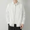 Camisas Transfronteiriças para Homens no Outono Novas Camisas Casuais Soltas de Manga Comprida Moda Jovem Tendência Jaquetas de Trabalho para Homens