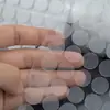 Gancho y bucle adhesivo redondo de doble cara transparente de cerdas ultrafinas pegatinas de letras diy punto pequeño hebilla de libro silencioso