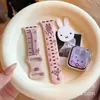 Pulseira de Silicone Estrela Chuvosa Coelho de Piano Gravada para Apple Watch 9 10 11 iWatch Ultra