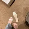 Chinelos Yumeiren ~ Novos Sandálias de Tira com Salto Anabela de 5cm Estilo Francês de Verão para Mulheres, Chinelos com Salto Anabela Francês para Uso Externo