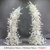 Adereços de Casamento: Arco Floral em Forma de Chifre, Cenário de Palco, Painel Curvo Pronto para Casamento ao Ar Livre