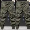 Pantalones cargo para hombre, pantalones de trabajo casuales de moda, pantalones de trabajo de ajuste holgado estilo jogger de moda para primavera y otoño para hombre