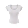 Camiseta de Manga Corta con Cuello en V Pure Desire Tencel Lyocell 2026 Verano Nuevo Delgado Ajustado Corto Rosa Top Pequeño