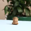Talla en Madera de Durazno Accesorios Lindos para Riqueza Instantánea, Accesorios de Juguete Cultural DIY, Cuentas para Pulsera, Colgante de Hilo