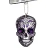 Decoraciones Acrílicas 2D de Calavera y Rosa para Halloween Colgantes para Coche Decoraciones Transfronterizas de Productos Nuevos
