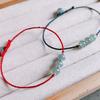 Cuerda de mano delgada de Jade natural simple fresca fondo azul hielo joyería de mano para mujer regalo cuerda tobillera