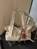 Bolso Tote de Gran Capacidad Casual Retro Moda Estilo Coreano 2025 Otoño e Invierno Nuevo Estilo Bolso de Hombro Simple y Versátil de Gran Capacidad