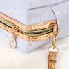 Bolsa Octagonal de Seda de Lluvia Bronceadora con Estrellas Personalizada OEM Bolsa de Almacenamiento para Cosméticos Bolsa de Lavar con Cremallera Bolsa de Cosméticos Portátil