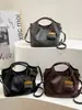 Bolso Pequeño Texturizado Retro para Mujer, Bolso de Mano Tote de Moda Nuevo, Versátil para Otoño e Invierno, Adecuado para el Trabajo y los Viajes Diarios, Bolso Cruzado