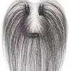 Postizo de Flequillo de Gasa Ligero como una Nube para la Parte Superior de la Cabeza, Voluminizador, Cabello Realista para Cubrir Canas, Postizo de Flequillo de Corona Alta
