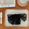 Accesorio para el Cabello de Malla Ins de Encaje con Puntos Estilo Coreano, Goma para el Cabello Scrunchie Francesa de Alta Gama, Accesorio Suave para el Cabello de Malla de Encaje