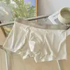 Ropa interior sin costuras de seda helada fina para hombre, verano 7A, calzoncillos tipo bóxer holgados que apenas se notan para hombre, talla grande
