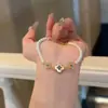 Pulsera de turquesa y perlas, sensación de lujo ligero y alta gama, pulsera de dopamina colorida, nueva joyería de cuentas de nicho estilo chino para niñas