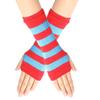 Guantes de Punto sin Dedos Transfronterizos Cospla Anime Rayados Mangas de Muñeca para Dedos Mangas de Brazo sin Dedos para Niños Sección Delgada