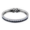 Pulsera de Tenis Explosiva de Venta Caliente Transfronteriza de Amazon para Mujer Chapada en Oro Real con Zirconia Pulsera al por Mayor Pulsera de Diamantes Completa s5650