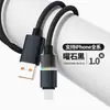 Nuevo Cable de Datos Trenzado de Carga Rápida de 100W con Luz de Colores, Cable de Carga Tipo C Doble, Adecuado para Teléfonos Móviles Apple y Huawei